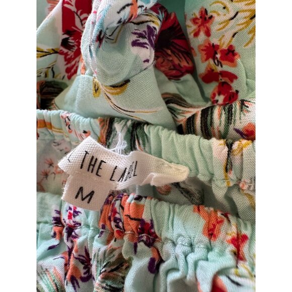 Abel the Label Dress M Floral Maxi Smocked Waist Square Neckline Anthropologie - Picture 4 of 11